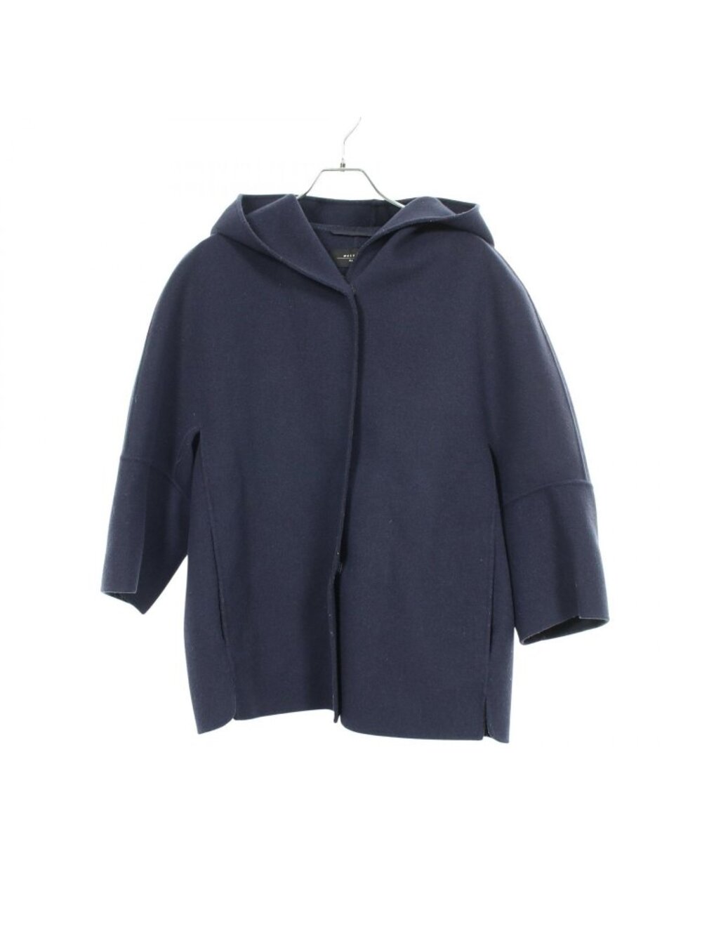 Max Mara Weekend Week End Cucito Mano Hooded Wool Short Coat